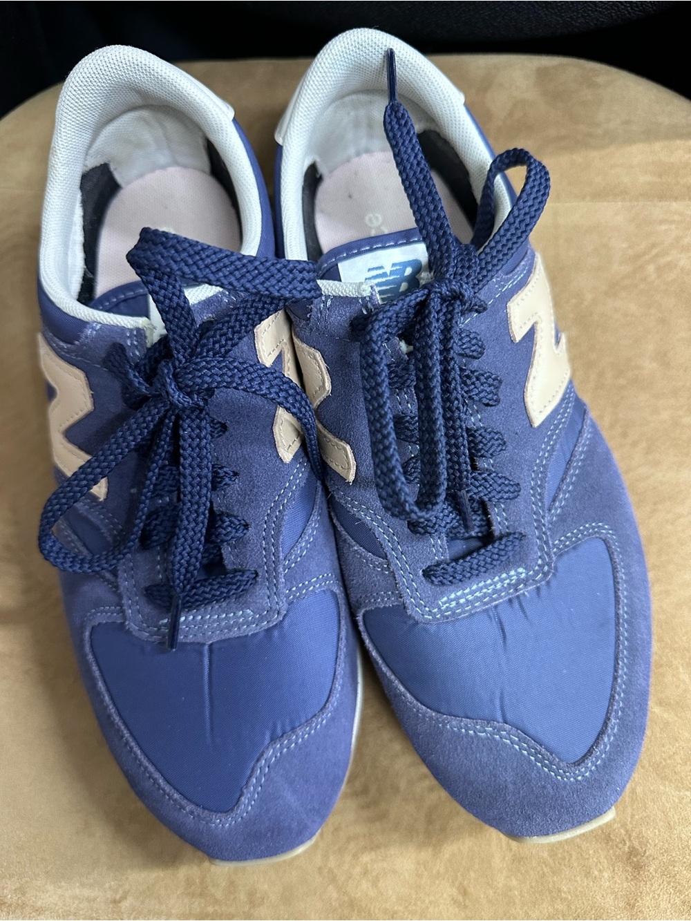 New Balance Navy & Cream Casual Lace-Up Sneakers